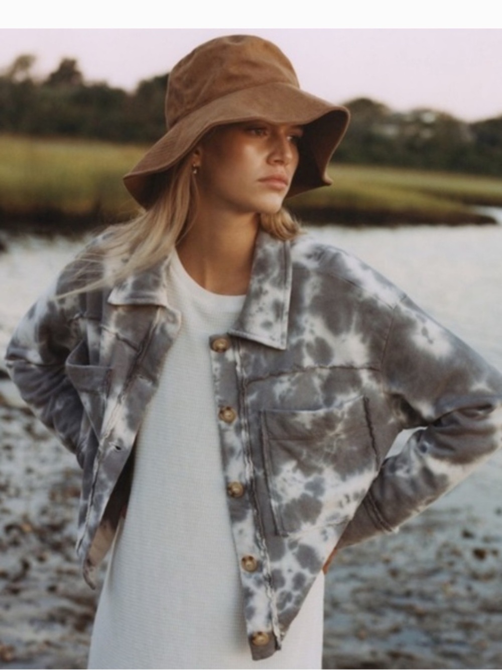 T.LA GRAY TIE DYE JACKET